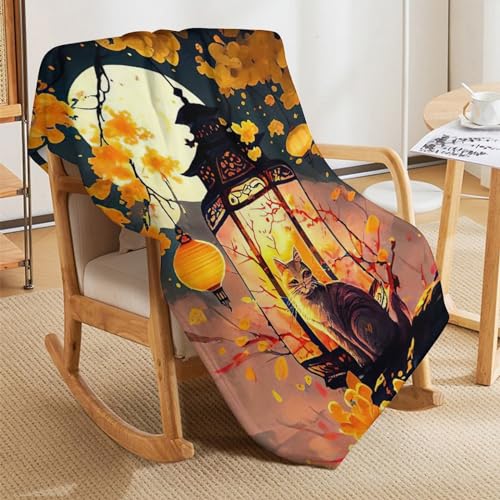 Couverture polaire chat en flannel douillette et lavable en machine - 8
