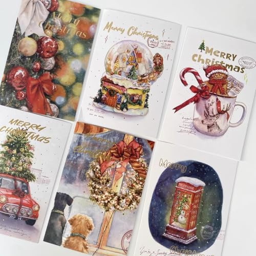 Cartes cadeaux de Noël vintage et cartes de vœux pour accompagner vos présents