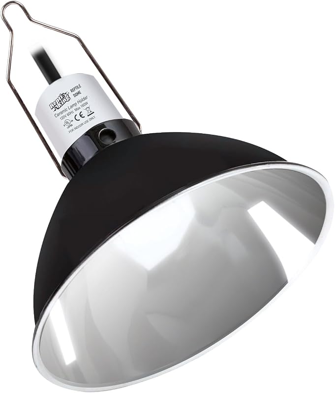 Luminária Dome para Terrário com Soquete Cerâmico E26 ReptiKing 160 W, 21,59 cm