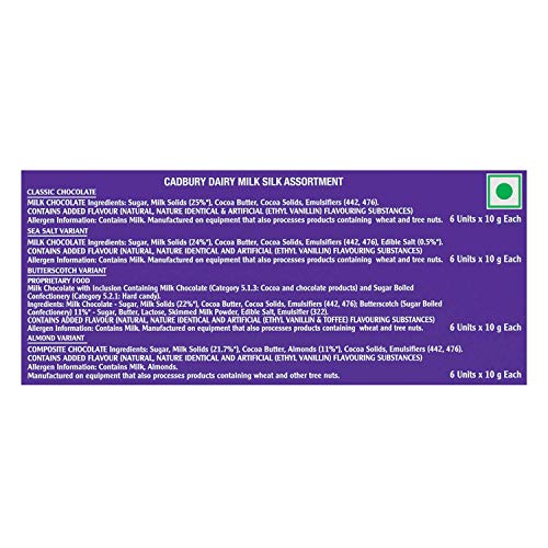 Image of Cadbury Dairy Milk Silk Miniatures Chocolate Gift Pack, 240 g (Pack of 2)