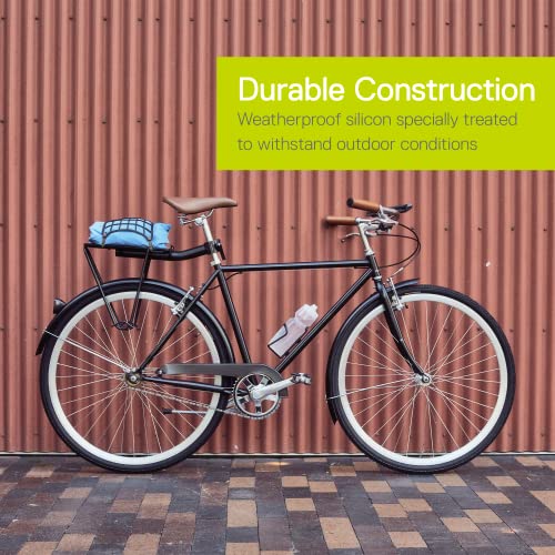 Bungee Net Holder With Hooks By Delta Cycle, Black - Expandable Cargo Net Keeps Your Gear Tightly In Place For Bikes & Bicycles - Stretches 2X In Size - For Bags, Backpack Or Motorcycle Helmet #TOP3