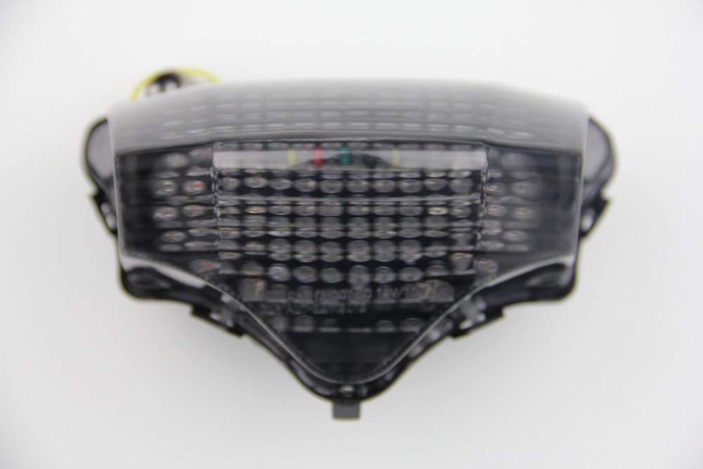 aVDB-moto Luces de freno LED con intermitentes integrados Compatible con Yamaha FZ6 N F Fazer 600 2004/2014 (Tintado)