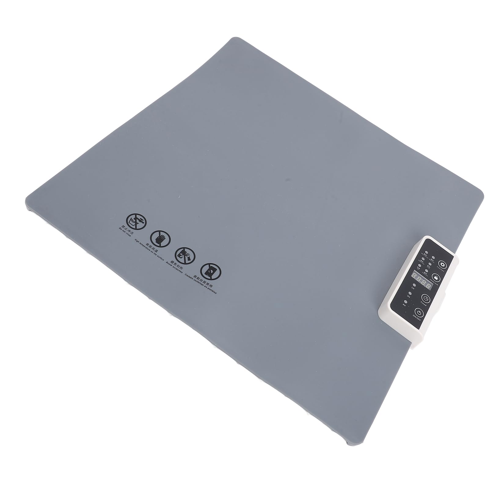 Fdit Plateau Chauffant électrique en Silicone, avec 5 Réglages de (Prise