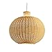 Sufitowa Lampa Wisząca Z Rattanowym Koszem Bambusowy Żyrandol Rattanowy Nowoczesna Bambusowa Lampa Wisząca Wisząca Lampa W Stylu Rustykalnym Z Naturalnym Koszem SHUANGZ
