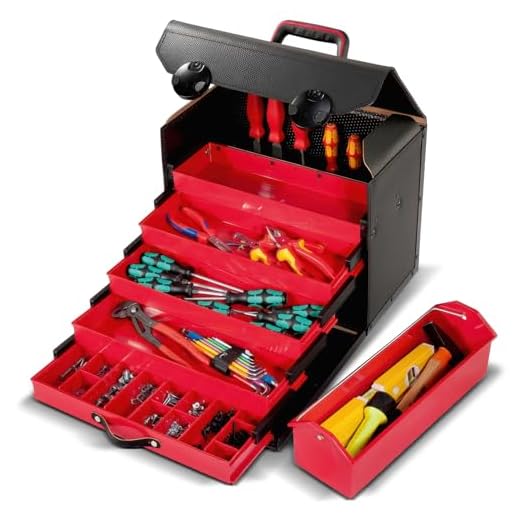PARAT Werkzeugtasche Basic Roll-Up Case (15 Einsteckfächer, Nylon, mit Steckverschluss, 67x33x0,5 cm) 5990828991, schwarz 4 Parat 44.000-581 Top-Line Schubladentasche (Ohne Inhalt)
