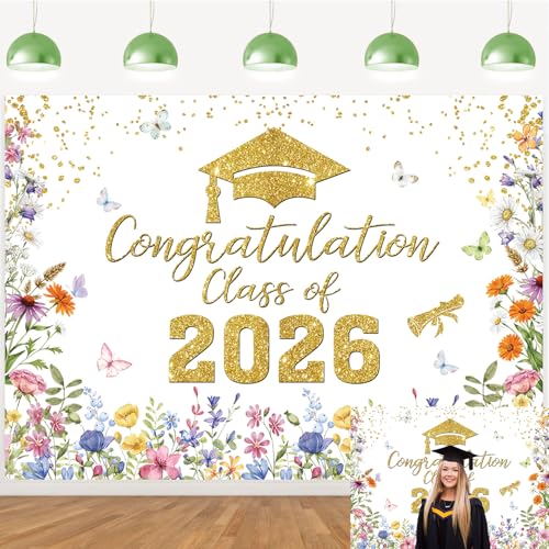 Fournitures de décoration de fête de 2026 et toile de fond pour diplômés