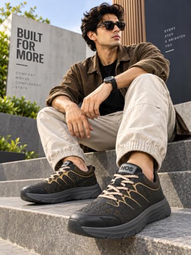 Image of HOS Mens Sports Shoes | Lightweight Running Shoes for Men | Breathable and Comfortable Footwear and Training