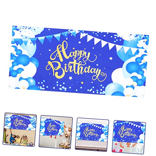 Abaodam Pano De Fundo De Aniversário 4 Unidades Sinal Personalizado Sinais De Feliz Aniversário Band