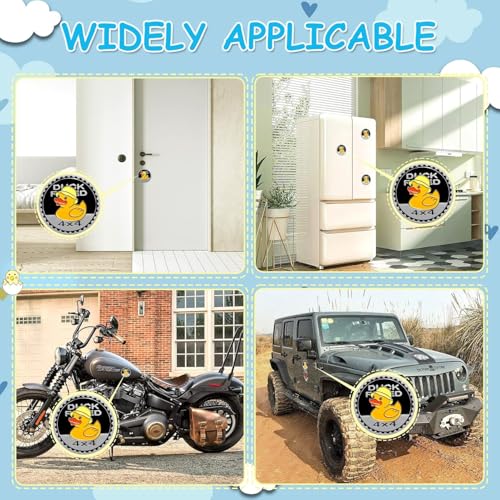 Image of Duck Rated Car Emblem for Jeep - Metal Car Automotive Stickers 4x4 3D Car Badge Decals Compatible with Jeep （2 Pcs）