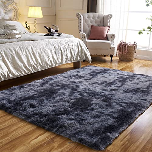 GISIONLARI Teppiche Wohnzimmer Großer Hochflor Teppich für Schlafzimmer Waschbar Flauschiger...