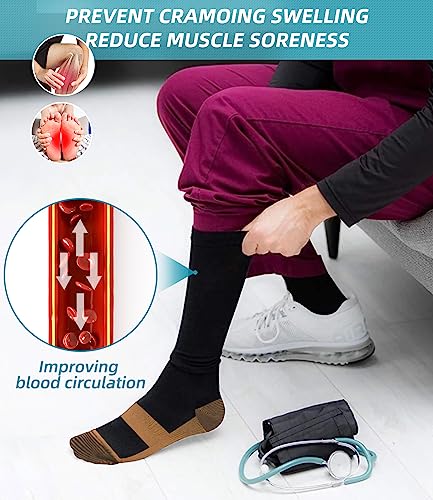 FuelMeFoot Compression Socks For Women Men - Graduated Support Knee High Socks For Nurses, Travel, Athletic2