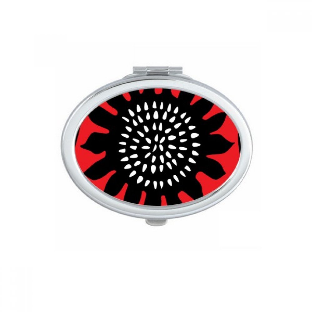 Miroir de maquillage compact de voyage et sac à main à motif Mexique