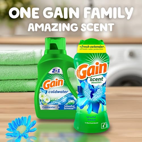 Gain In-Wash Laundry Scent Booster, Blissful Breeze Scent, 24.0 OZ, Fresh Extender + Odor Protection - image 7