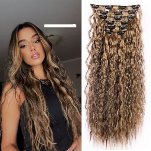 6PCS Clip in Hair Extensions 22