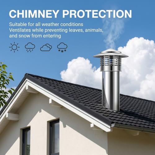 Grille de protection anti pluie pour cheminée et ventilation