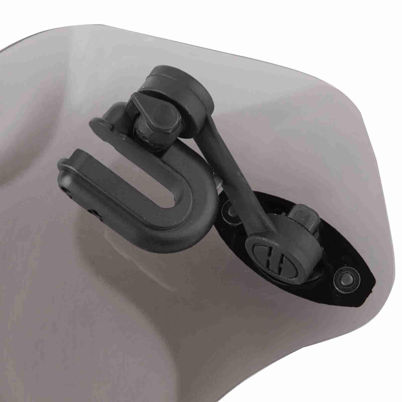 Deflectores y deflectores de Motocicleta, deflectores para Moto de alerón de Parabrisas, Universal, modificada, Clip Ajustable en Deflector de Viento Ajustable extensión (Humo)