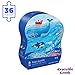 Crocodile Creek Floor Puzzle - Under The Sea - 36 Piece Jigsaw Puzzle for Kids Ages 3 Years and Up - Colorful Ocean Animals Scene - Heavy-Duty Box for Storage - Finished Puzzle is Large 20