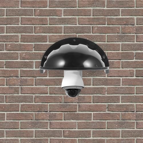Cubierta de cámara de seguridad exterior de ABS con diseño elegante negro 2