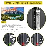 PROZOR HDMI ARC Audio Extractor - ARC to Optical Converter 192KHz HDMI to SPDIF Toslink Coaxial Adapter Support PCM Stereo & Passthrough Dolby DTS 5.1 for TV to Speaker Amp Soundbar (Not Reversible) - Image 3
