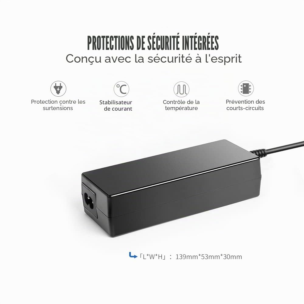 KFD 12V 7A DC Bloc d’Alimentation Chargeur pour DS411 DS414 DS415 DS416j 415play DS410j DS411J DS412 Disk Station Network Attached Storage Server - 4PIN
