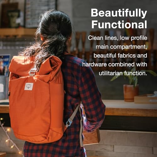 Image of Osprey Arcane Roll Top Commuter Backpack, Black OS