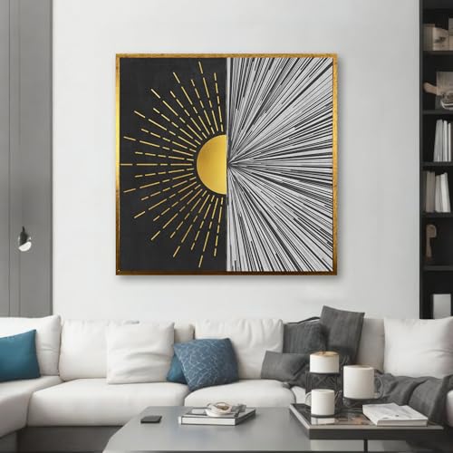 Lienzo abstracto de 30x30cm para renovar la estética de tu hogar
