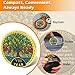 8 Year Radiant Tree Sobriety Coin – Stained Glass Light NA Medallion – Spiritual Token for Recovery & Clean Time – Empowering NA AA Chips – Gift for Men & Women