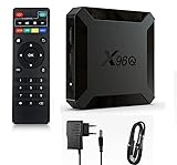 x96q 2gb di ram16gb di rom box android tv box media player alta qualità (android 9.0) con telecomando e cavo hdmi, lettore multimediale box tv 4k chromecast