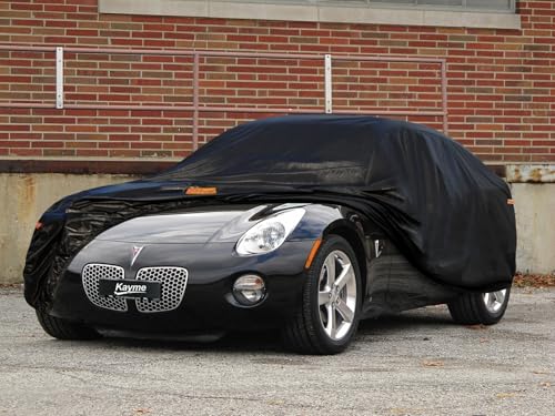 Image of Kayme 7 Layers Car Cover Custom Fit for Pontiac Solstice (2005-2009) Waterproof All Weather for Automobiles, Outdoor Full Cover Rain Sun UV Protection.