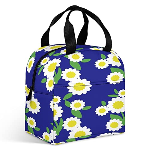 OKJK Sac Isotherme Repas Enfant,Imprimé Femmes déjeuner Refroidisseur bento boîte Pique-Nique Pique-Nique Sacs école Pique-Nique Sac Portable isolé Toile isolé Sac Portable Fermeture éclair Cover