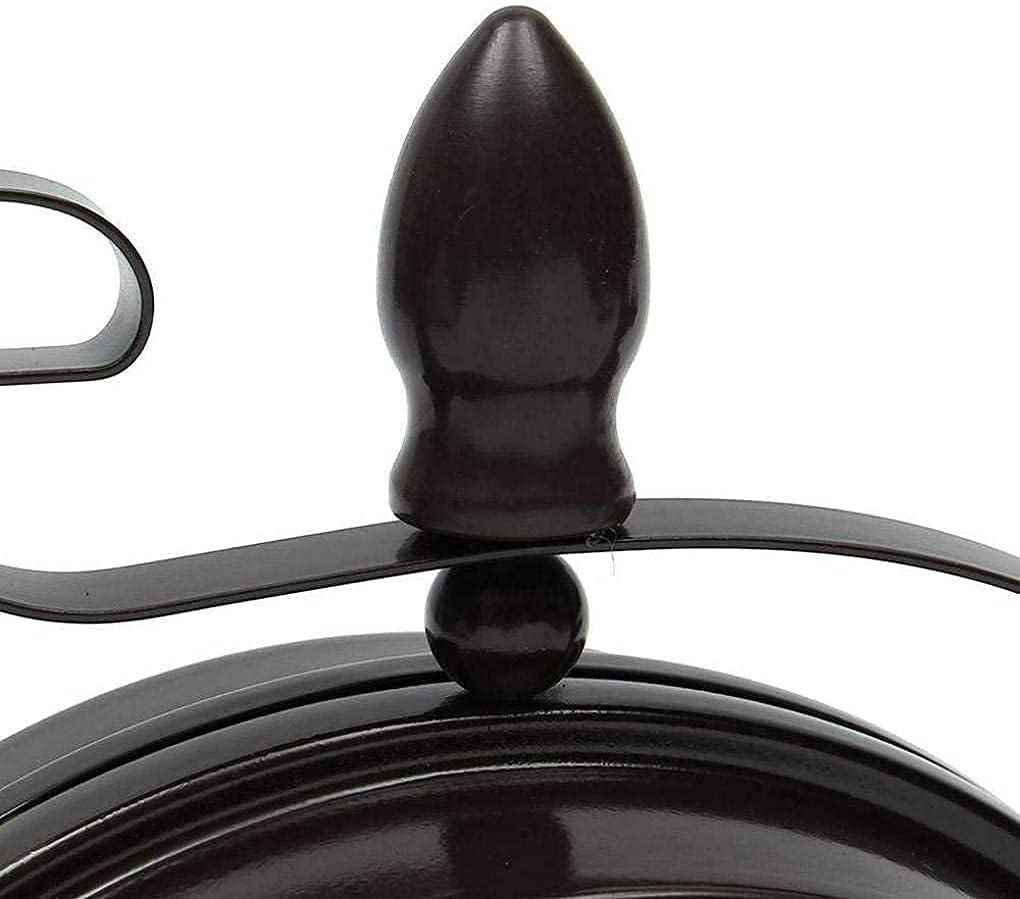 Wall Clock, Clocks Outdoor Waterproof, Classical Double-Sided Rotation Metal Rack Outdoor Clocks for The Garden Wall Mounted Battery Powered