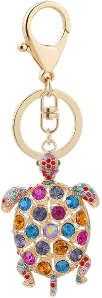 QISVVE Women’s Key Chain, Key Holder, Key Ring, Cute Bling Keychain Accessories, Keychains Charms for Bag Purse Handbag