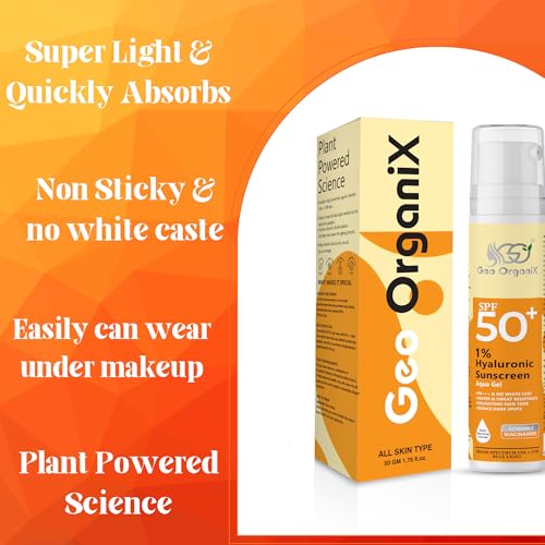 Image of Sunscreen Gel SPF 50 PA+++, Oil-Free with Hyaluronic Acid, 50g