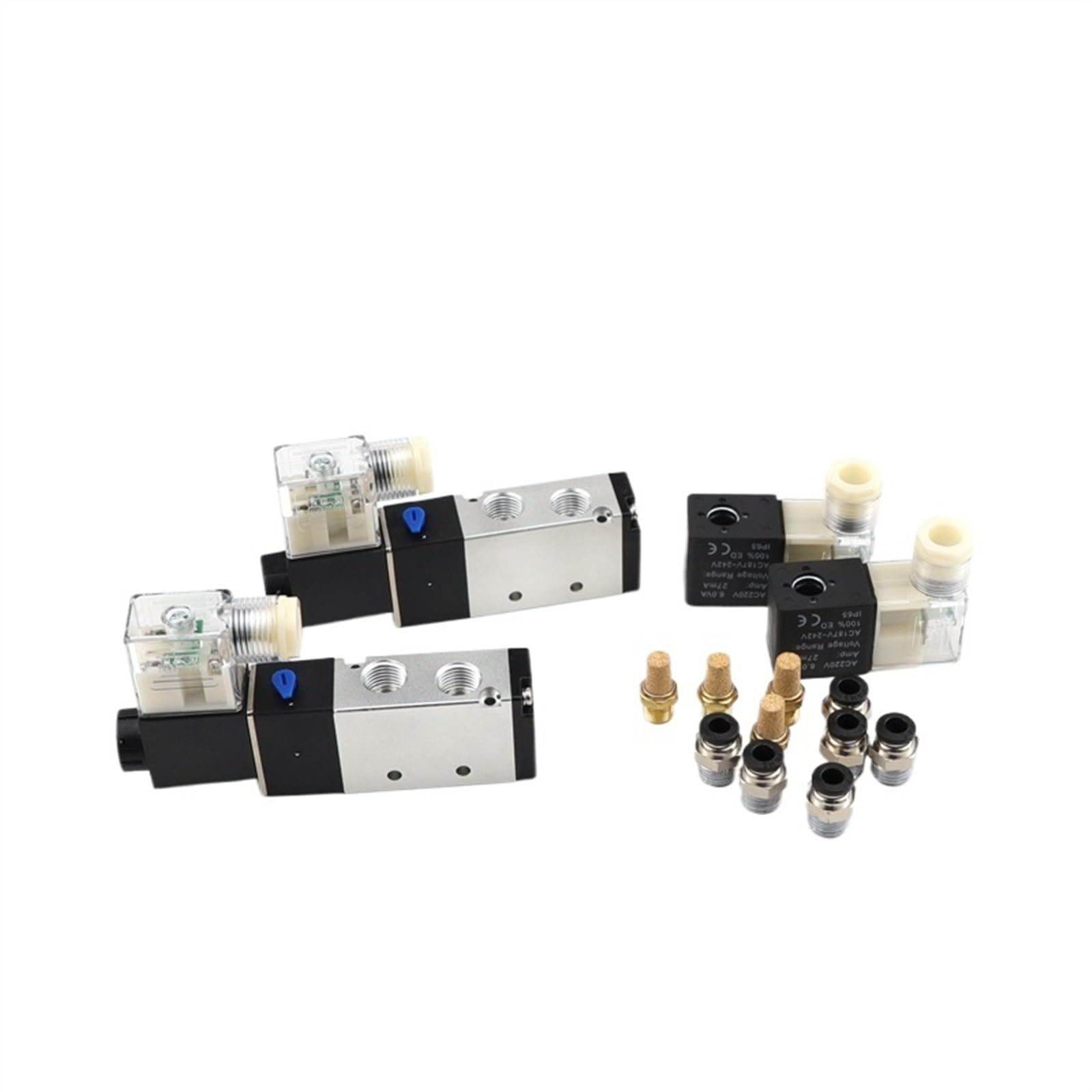 Électrovanne d'air 220v 5 voies avec inversion rapide et bobine DC24V stable