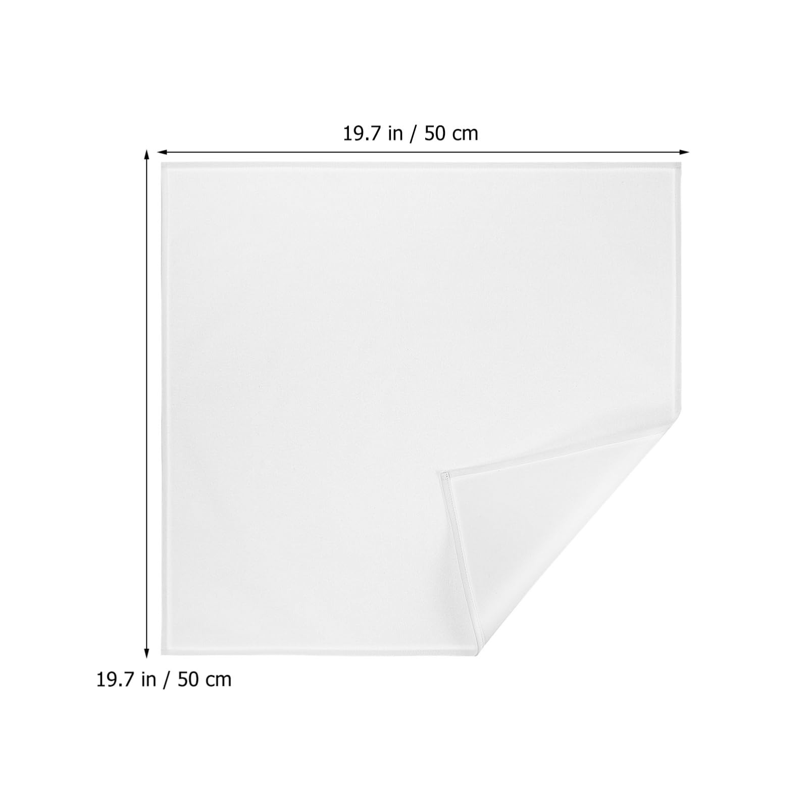 ibasenice 5pièces Serviettes De Table Coton Blanc De Serviettes Carrées pour Dîner Mariage Et Événements Absorbantes Et Élégantes pour Décoration De Table Raffinée