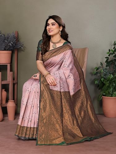Image of Avantika Fashion Women's Kanjivaram Style Soft Silk Banarasi Sarees With Blouse Piece For Women