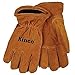KINCO 50RL-Y Suede Cowhide Gloves, Foam/Jersey Lining, Keystone Thumb (Ages 7-12), Youth, Golden