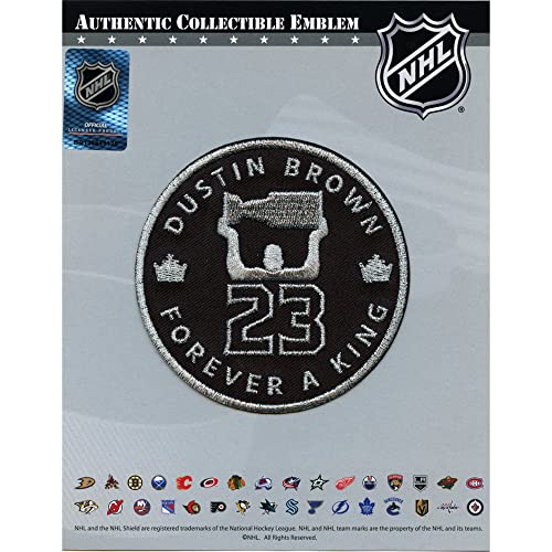 2023 Los Angeles Dustin Brown Retirement Ceremony Jersey Patch Forever A King