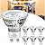 Vinaco LED Flicker-Free GU10 Bulb, 6PCS Long Lasting MR16 GU10 LED Bulb 2700K Warm White, 450LM GU10 LED Bulb Non Dimmable 5W (50W Equivalent) GU10 Light Bulb, GU10+C 120V 50W Bulb for Track Lighting