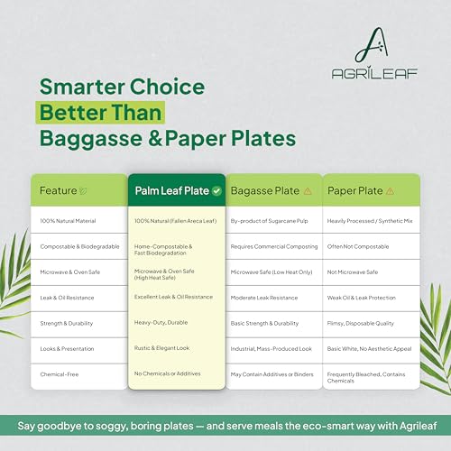Image of 12 inch 4 Compartment Areca Palm Leaf Plates with Spork | 24 Pack (12 Plates + 12 Sporks) | Eco-Friendly, Compostable, Strong & Sturdy | Use & Throw Dinnerware for Party, Wedding, Events