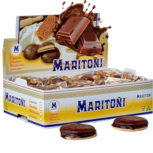 Chocotoñi 20 Unidades - Martitoñi Cubierta Chocolate 75g, Dulce Gourmet de Granada - Bizcocho Chocolate, Producto Español Auténtico