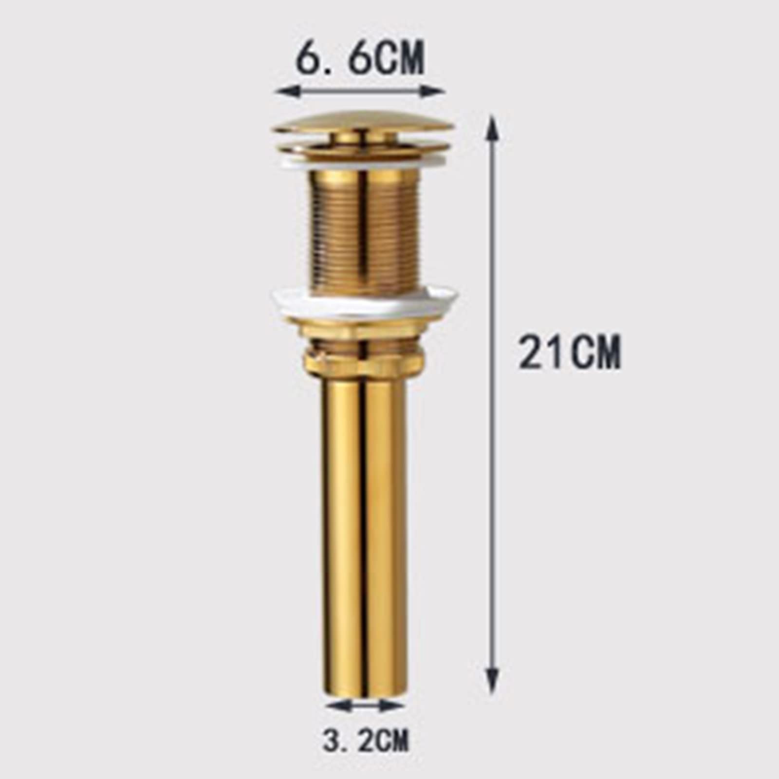 Piletta Bidet Universale Piletta Lavabo Bagno Pop Up Piletta Click Clack senza Troppo Pieno Ottone G1 1/4“ Per Lavabo,oro Rosa