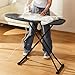 msezo Ironing Board-Foldable Adjustable Height Iron Board with Heat-Resistant Cover - Lightweight and Durable for Home Use