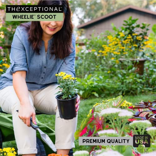 Thexceptional Wheelie With Tool Toter Handle | American Made Rolling Scoot And Tool Rack | Garden Cart With Seat | Made In Usa By Vertex | Model Ex540 #TOP7