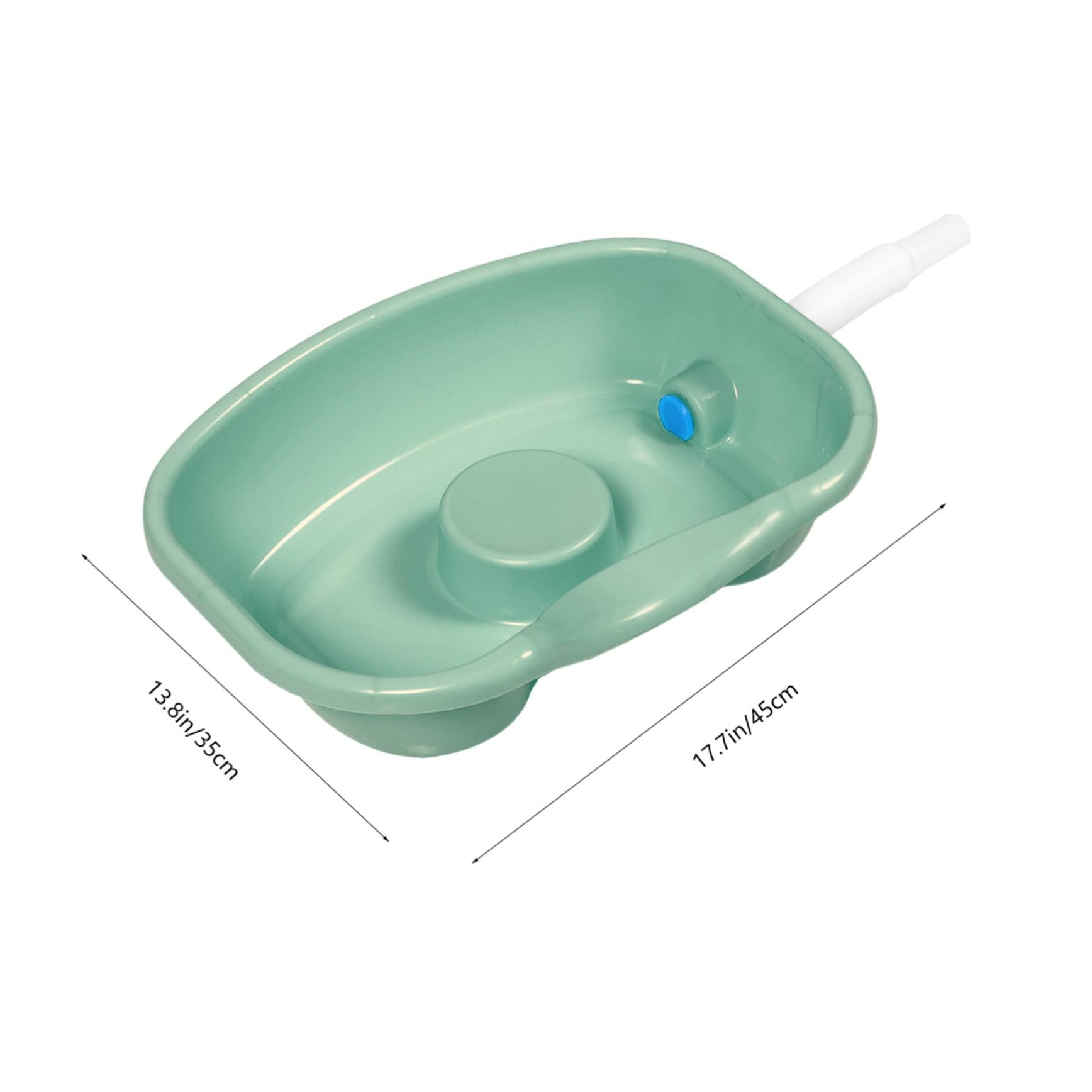 minkissy Haarwaschbecken aus Kunststoff für Bettlägerige Ergonomische Form mit Glatter Oberfläche für Bequemes Haarewaschen im Bett