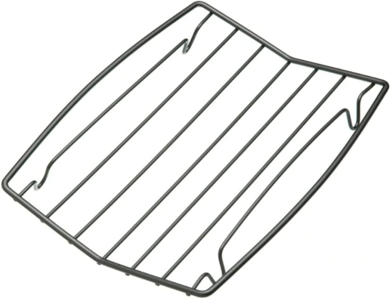 Non Stick Roasting Rack, V Shaped, Carbon Steel, 26 x 2cm, Argentée