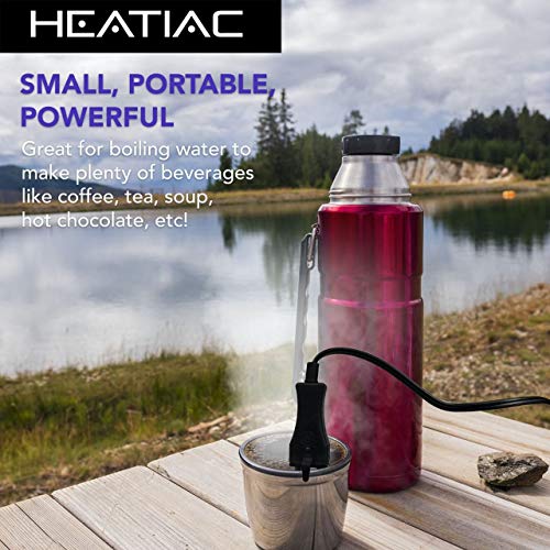 image for HEATIAC Travel Immersion Heater with On/Off Switch - Dual Voltage 300 