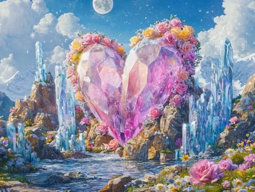 Broderie diamant point de croix mosaique art DIY kit complet paysage carre