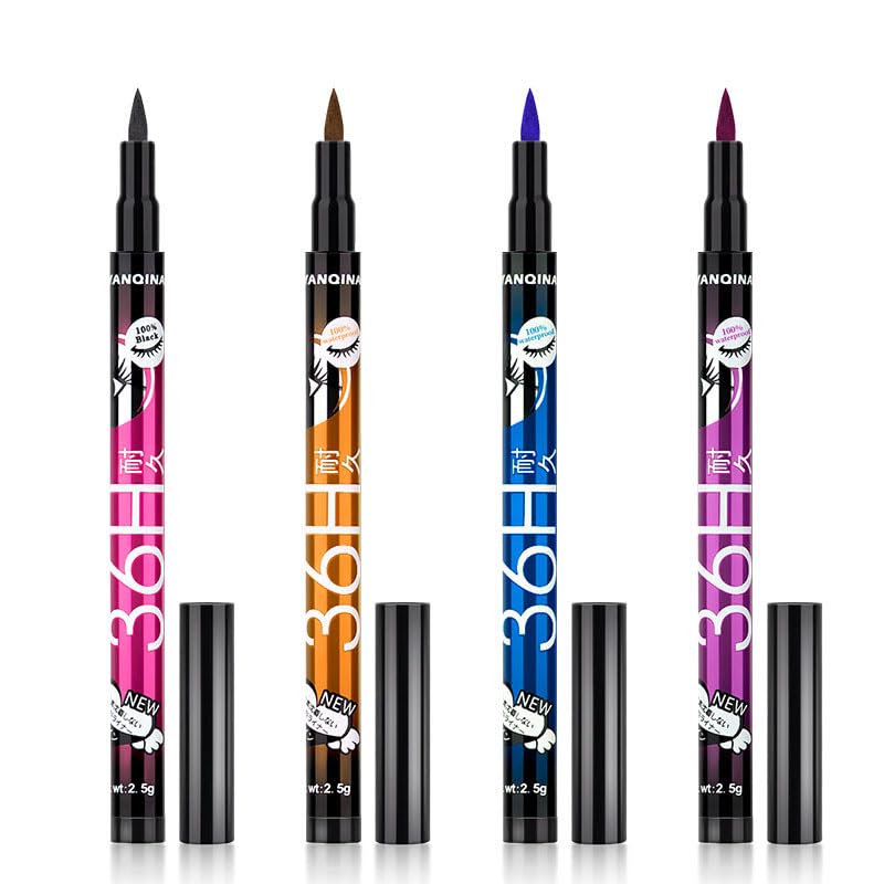 Eyeliner líquido negro de larga duración y resistente al agua miniatura 6