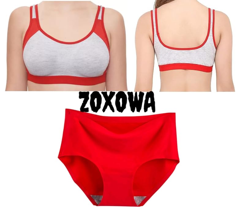 PANTB-02 Women Cotton Lingerie Set - Sexy Bra Panty Set Innerwear Color: Multicolor-image-24